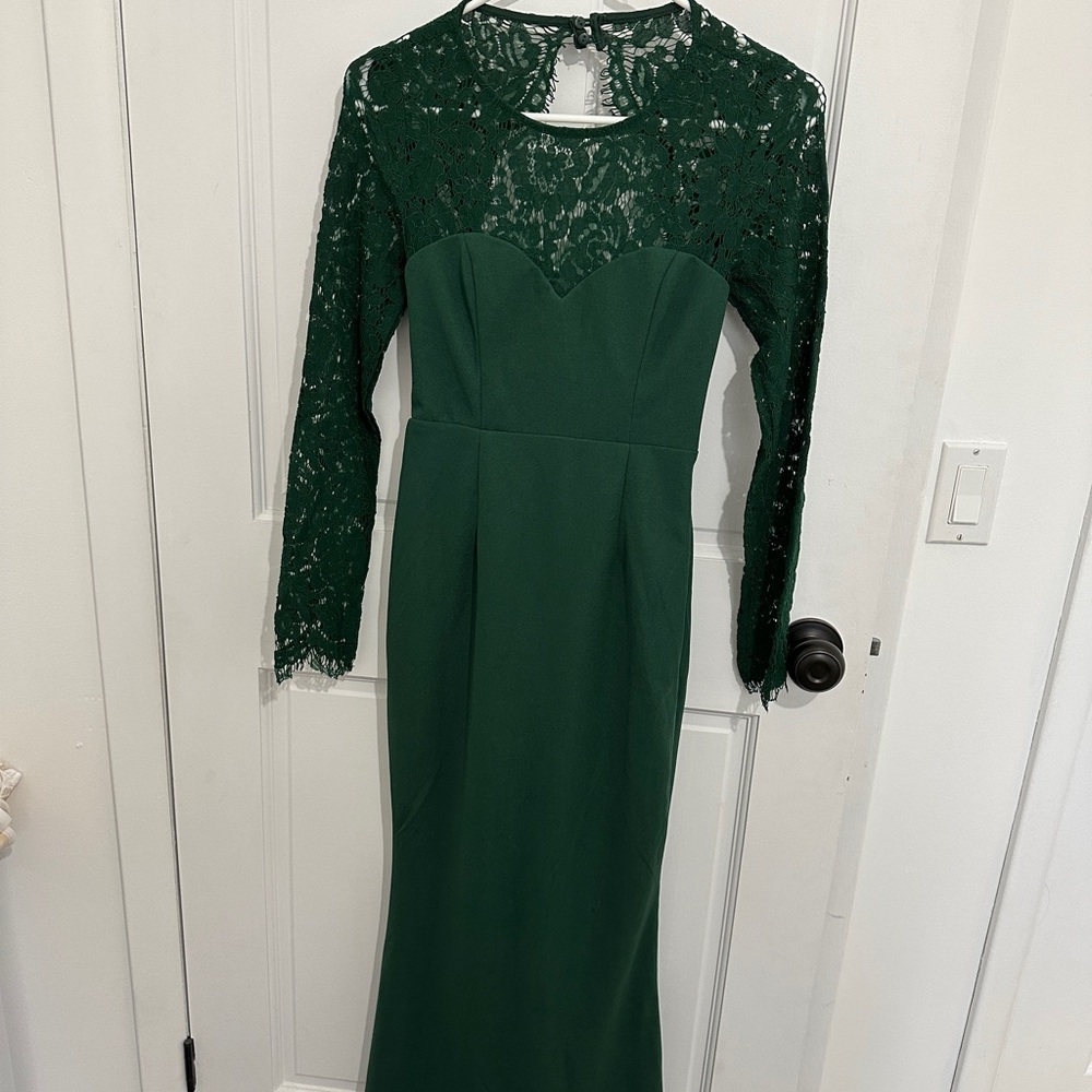 Elegant Green Lace Women's Lulus Dress